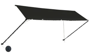 Markiza balkonowa z oświetleniem LED antracyt - Ratmo