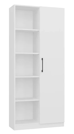 Biały półotwarty regał na książki - Nodino