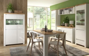 Zestaw skandynawskich mebli do jadalni - Nelora