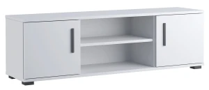 Biała stojąca szafka na telewizor - Lamans 10X