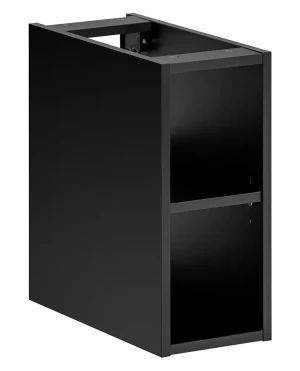 Czarny dolny regał łazienkowy - Muna 6X