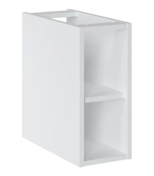 Biały ścienny regał łazienkowy dolny - Tereza 3X