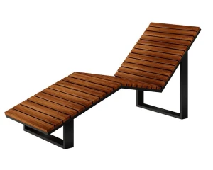 Drewniany leżak tarasowy Akira - 24 kolory