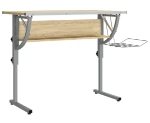 Biurko kreślarskie do pracy na stojąco dąb sonoma + szary - Guveri