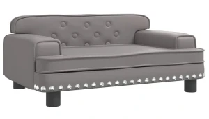 Szara kanapa na nóżkach dla dzieci - Nilan