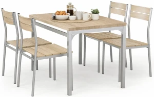 Stół z krzesłami dąb sonoma - Katris