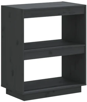 Szary niski regał z drewna - Lika 10X