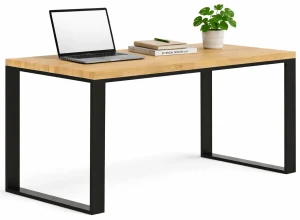 Drewniane duże biurko w stylu loft 160x80 - Joxi