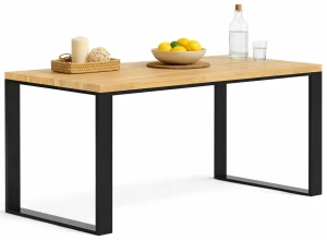 Drewniany stół na metalowych nogach 150x70 - Venuso