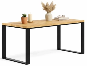 Dębowy stół w stylu industrialnym 150x80 - Venuso