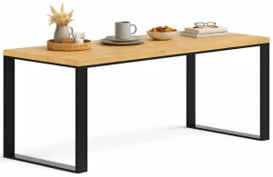 Nowoczesny prostokątny stół dębowy 170x70 - Venuso