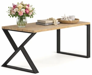 Prostokątny drewniany stół loft 160x80 - Samson