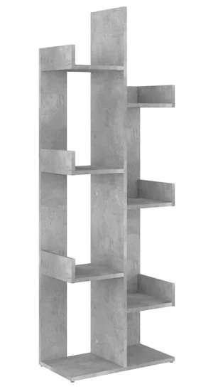 Nowoczesny regał z półkami beton - Forner 3X