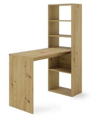 Biurko komputerowe z regałem dąb artisan - Ernes