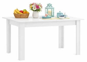 Biały prostokątny stół - Nadeva 4X