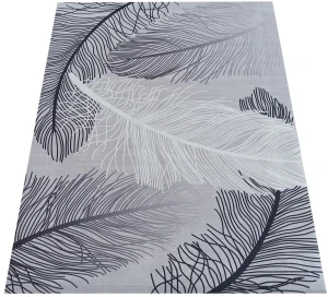 Prostokątny dywan z motywem liści - Tagi 3X