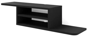 Czarna wisząca półka pod TV - Torio