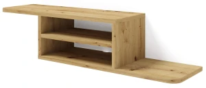 Wisząca półka pod telewizor dąb artisan - Torio