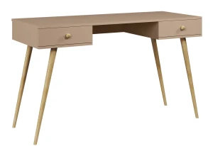Skandynawskie biurko z szufladami macchiato - Geza 13X