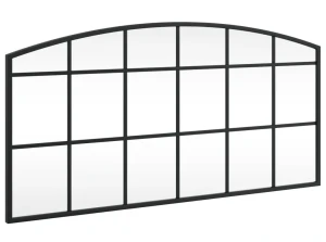 Lustro ścienne w czarnej metalowej ramie - Arhi 4X