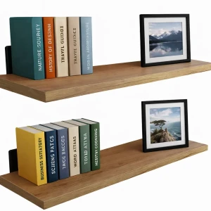 2 klasyczne półki ścienne dąb craft złoty 80 cm - Castello 4X