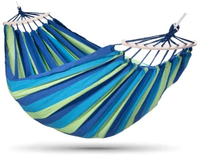 Podwójny hamak ogrodowy w paski - Pikos 4X