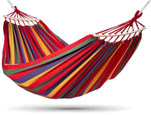 Ogrodowy hamak w kolorowe paski - Pikos 5X