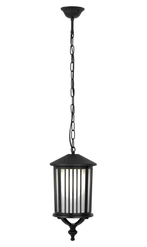 Czarna zewnętrzna lampa wisząca - A442-Womo