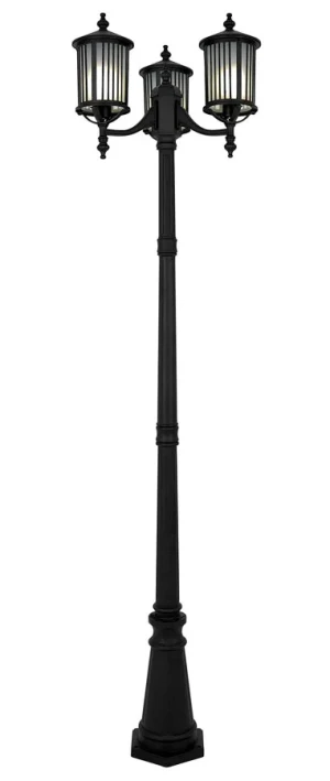 Czarna wysoka latarnia ogrodowa - A444-Womo