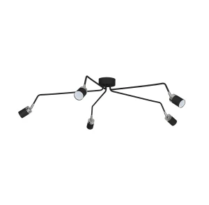 Czarny nowoczesny żyrandol - K475-Fiorenzo