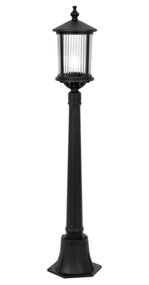 Czarny niski słupek ogrodowy - A451-Akromi