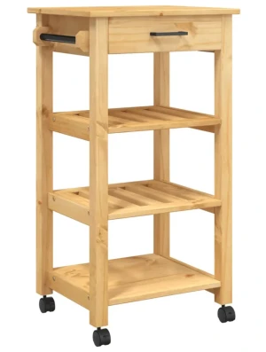 Wózek kuchenny z drewna sosnowego - Vienne 5X