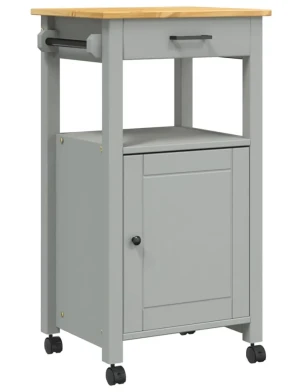 Klasyczny szary wózek kuchenny z szufladą - Vienne 6X