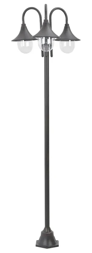 Brązowa klasyczna latarnia ogrodowa - A466-Agita