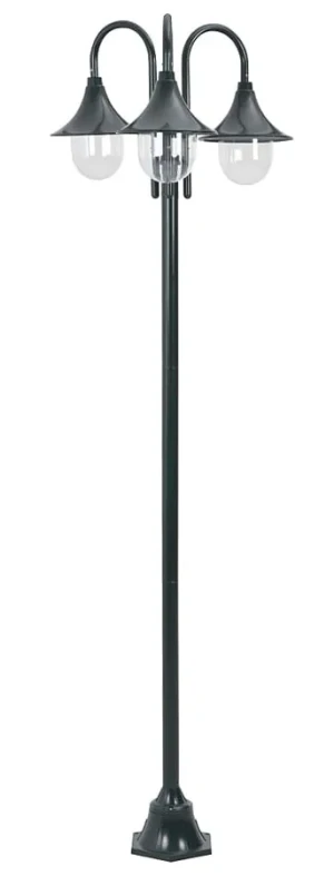 Zielona wysoka lampa ogrodowa zewnętrzna - A466-Agita