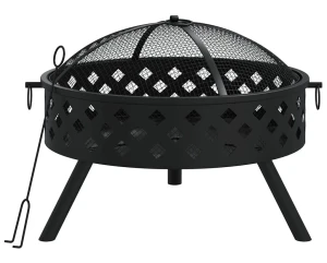 Duże okrągłe palenisko z pogrzebaczem - Cartaxo