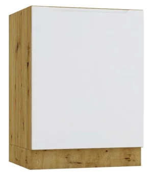 Szafka kuchenna na płytę grzewczą dąb artisan + szary - Orfa 6X