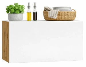 Szafka na okap 60 cm dąb artisan + popiel - Orfa 22X