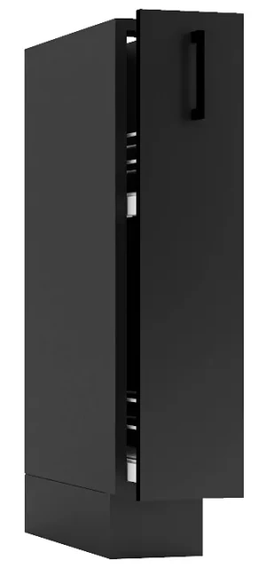 Szafka z koszem cargo 15 cm grafit - Coleo 3X