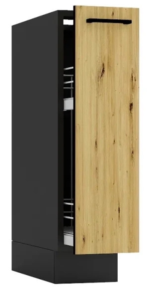 Szafka cargo 20 cm grafit + dąb artisan - Coleo 4X