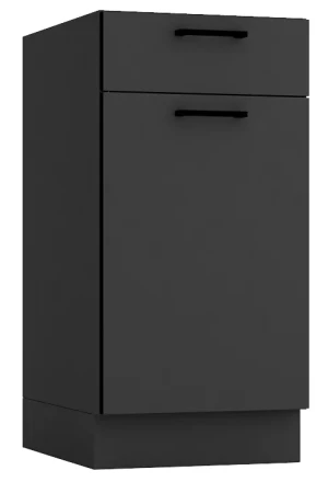 Szafka dolna z szufladą 40 cm grafit - Coleo 5X