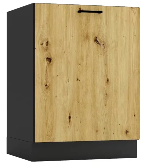 Szafka na płytę indukcyjną grafit + dąb artisan - Coleo 6X