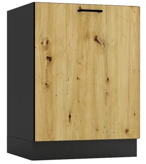 Szafka kuchenna dolna 60 cm grafit + dąb artisan - Coleo 8X