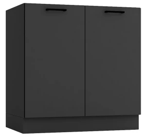 Szafka kuchenna stojąca 80 cm grafit - Coleo 11X
