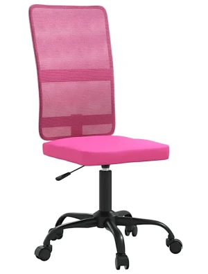 Różowe regulowane krzesło biurowe - Ciemnoszare 3X