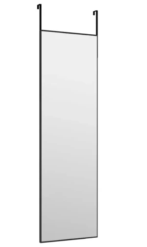 Czarne wiszące lustro na drzwi - Taranto 3X