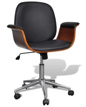 Czarny fotel biurowy na kółkach - Keltis 4X