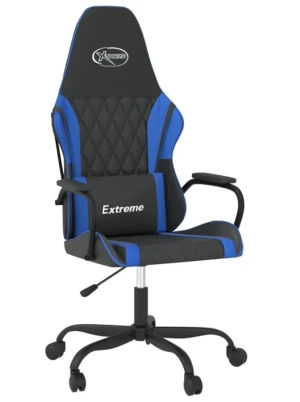 Czarno-niebieski fotel gamingowy - Miedziana 6X