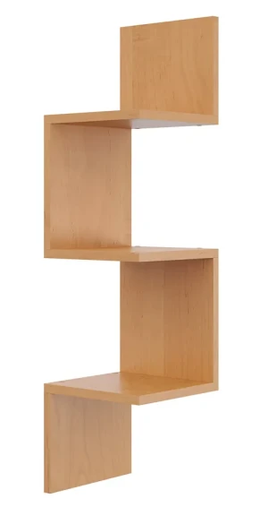 Wisząca narożna półka ścienna w kolorze olchy - Flora 3X