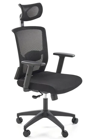 Fotel biurowy zgodny z rozporządzeniem MR i PS z 2023r. czarny - Kenzo